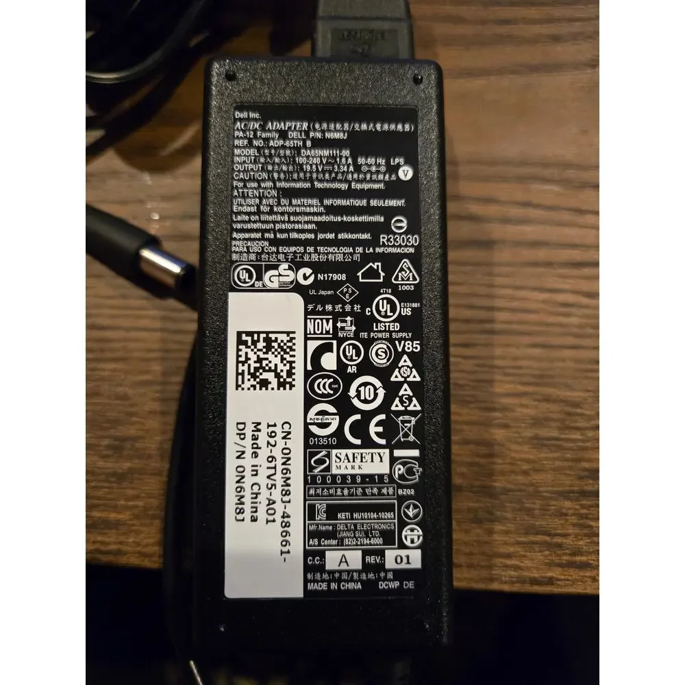 Dell Adapter 192-6TV5-A01 Works